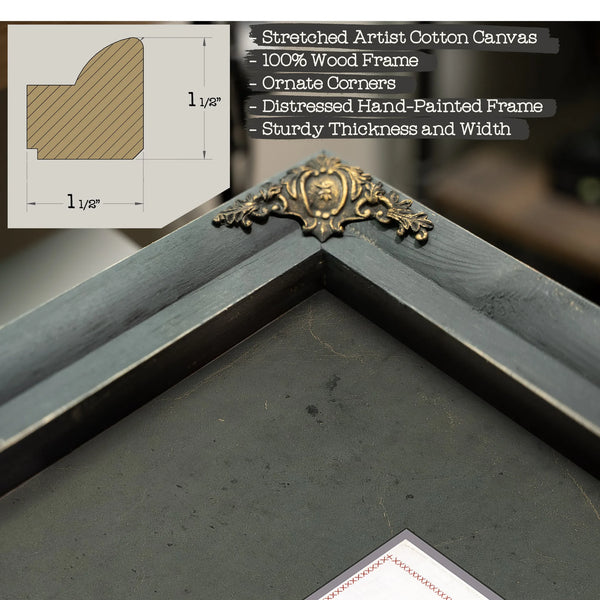 Souvenir Square Usa 1912 — Framed Wall Art Room View | Bella Frye