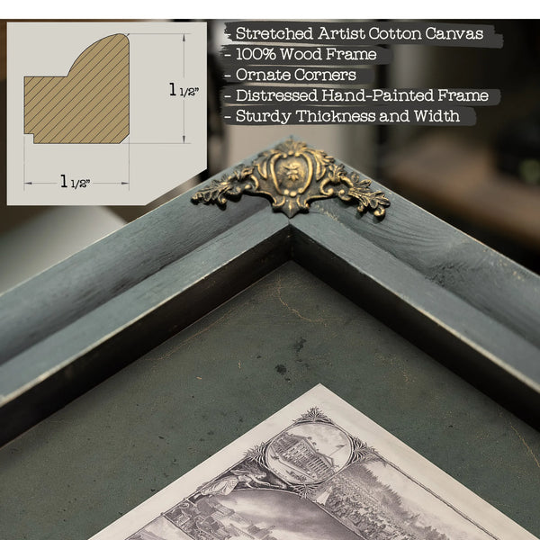 Destruction of San Francisco by Earthquake Fire 19th Century — Framed Wall Art Room View | Bella Frye
