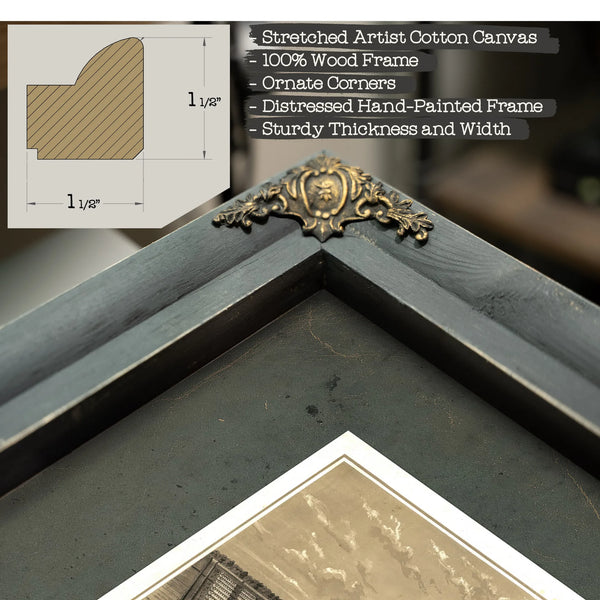 Birds Eye View of Camp Chase Near Columbus Ohio 186s — Framed Wall Art Room View | Bella Frye