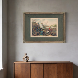 Battle of Franklin November 3 1864 Union Gen Schofield Conf Gen Hood 1891 — Framed Wall Art Room View | Bella Frye