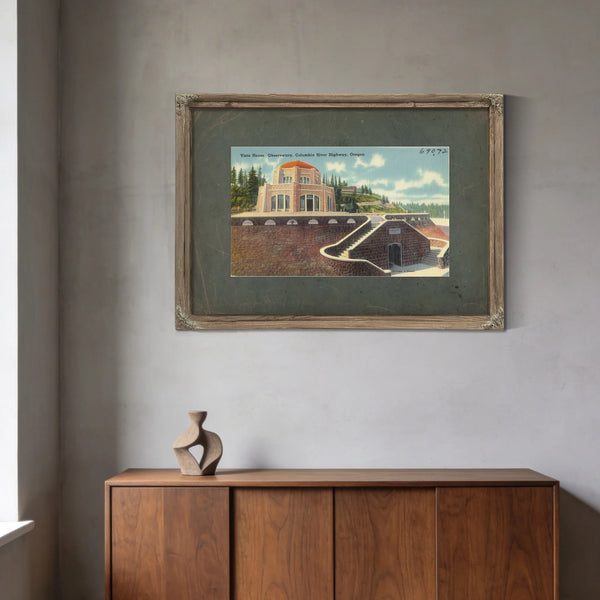 Vista House Observatory Columbia River Highway Oregon — vintage wall art by Bella Frye