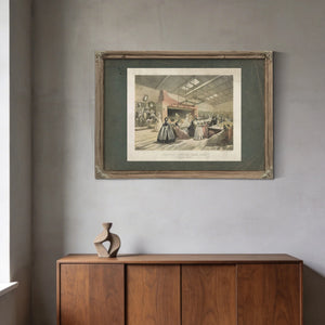 Brooklyn Sanitary Fair 1864 New England Kitchen 1864 — Framed Wall Art Room View | Bella Frye