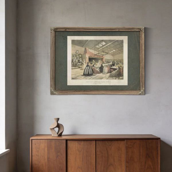 Brooklyn Sanitary Fair 1864 New England Kitchen 1864 — Framed Wall Art Room View | Bella Frye
