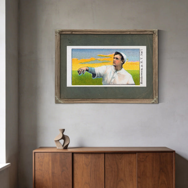 E92 Dockman and Sons Christy Mathewson — Framed Wall Art Room View | Bella Frye