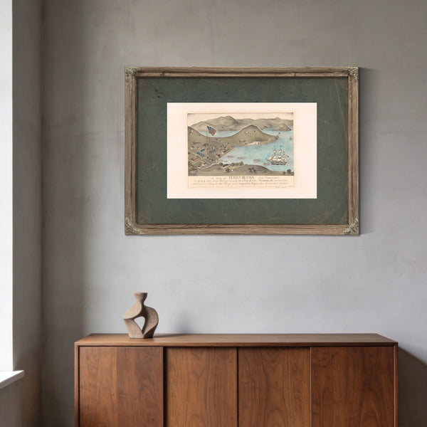 a View of Yerba Buena San Francisco on July 9 1846 1933 — Framed Wall Art Room View | Bella Frye