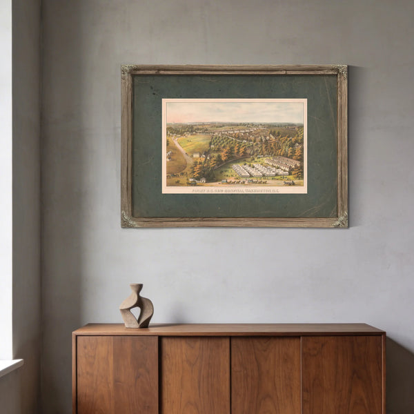Finley Us General Hospital Washington Dc 1864 — Framed Wall Art Room View | Bella Frye