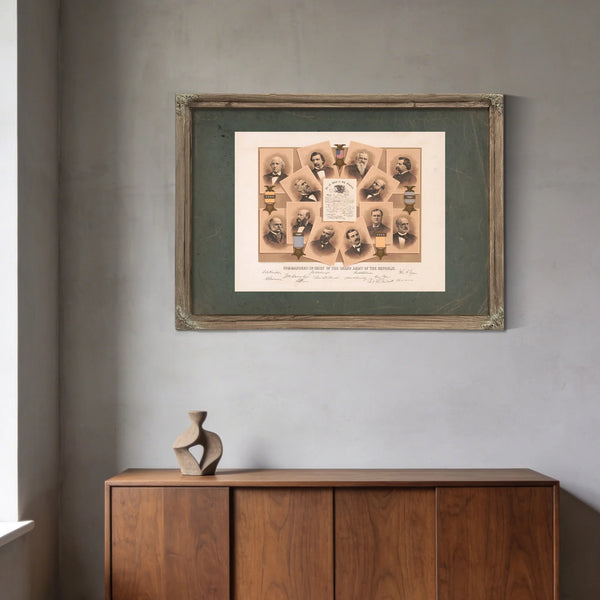 Commanders in Chief of the Grand Army of the Republic 1885 — Framed Wall Art Room View | Bella Frye
