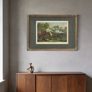 Battle of Wilsons Creekaug 1 1861union Gen Lyon Conf Gen Mcculloch 1893 — Framed Wall Art Room View | Bella Frye