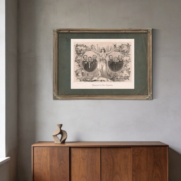Honor to the Brave 1865 — Framed Wall Art Room View | Bella Frye