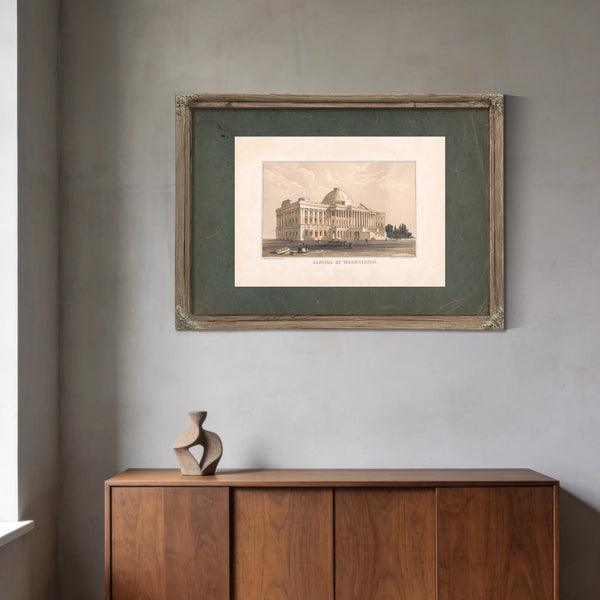 Capitol at Washington 19th Century — Framed Wall Art Room View | Bella Frye