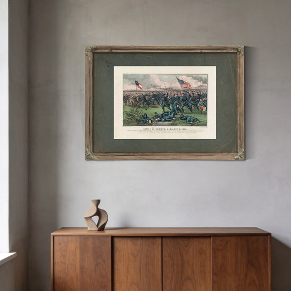 Battle of Corinth Miss Oct 4th 1862 1862 — Framed Wall Art Room View | Bella Frye
