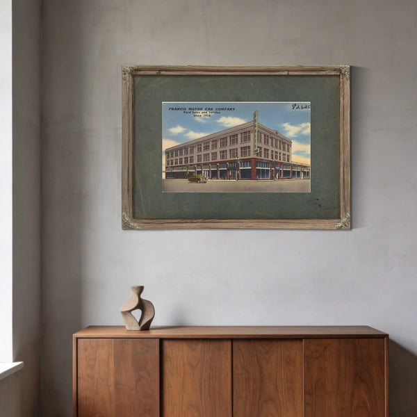 Francis Motor Car Company Ford Sales And Services Since 1914 — vintage wall art by Bella Frye