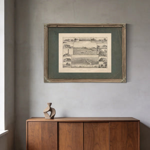 Chicago in Early Days 1779 1857 1893 — Framed Wall Art Room View | Bella Frye