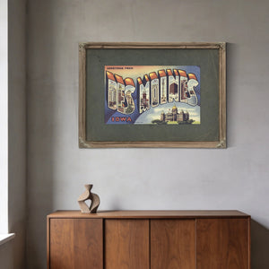 Iowa Des Moines — Framed Wall Art Room View | Bella Frye