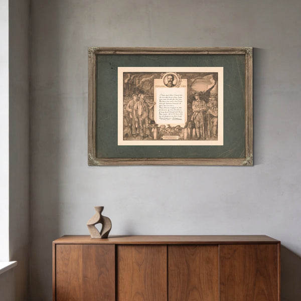 5 Men 1916 — Framed Wall Art Room View | Bella Frye