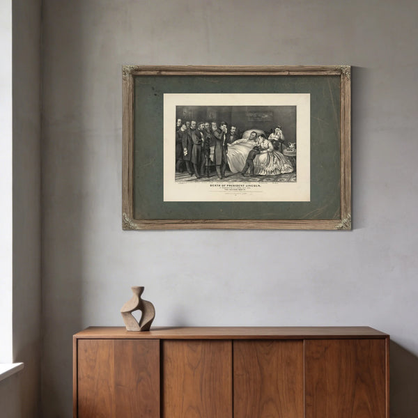 Death of President Lincoln_ at Washington Dc April 15th 1865 the Nations Mar — Framed Wall Art Room View | Bella Frye