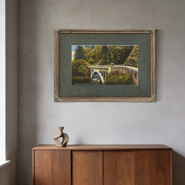 Shepperd's Dell Columbia River Highway Oregon'1 — vintage wall art by Bella Frye
