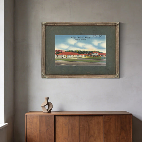 Newport Manor Motel Newport Oregon — vintage wall art by Bella Frye