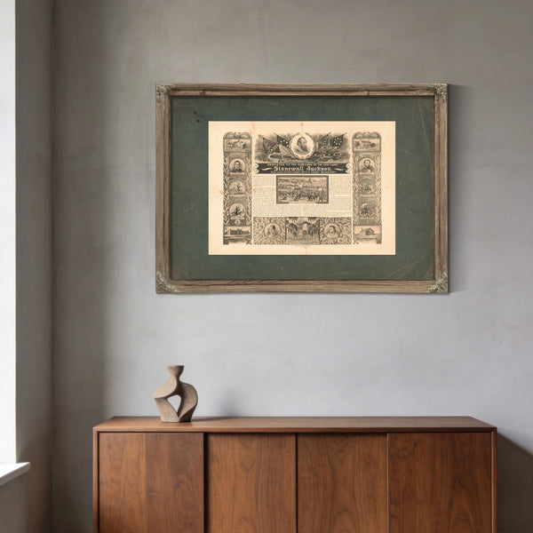 Dedicated to the Survivors of the Lost Cause Stonewall Jackson His Life in P — Framed Wall Art Room View | Bella Frye