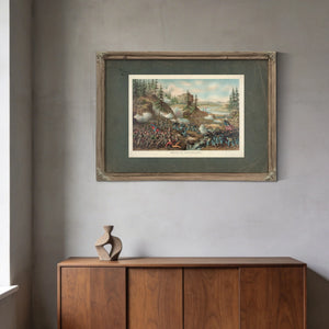 Battle of Chattanoogagen Thomas Charge Near Orchard Knob Nov 24 1863parts Ao — Framed Wall Art Room View | Bella Frye