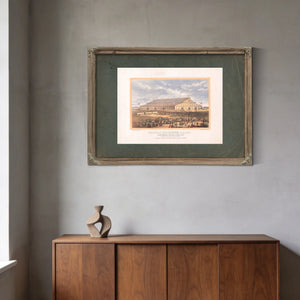 Exterior View of Coliseum for the Grand National Peace Jubilee Boston Mass J — Framed Wall Art Room View | Bella Frye