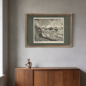 Convoy Us Coastguard Cutter 19th Century — Framed Wall Art Room View | Bella Frye