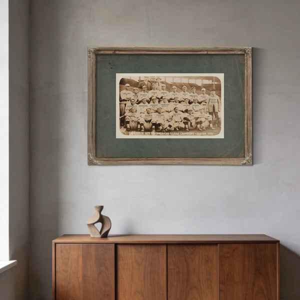 Boston Red Sox With Rookie Babe Ruth — Framed Wall Art Room View | Bella Frye