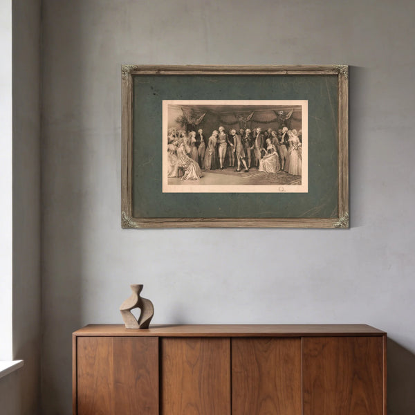 the Peace Ball at Fredericksburg Virginia 1896 — Framed Wall Art Room View | Bella Frye