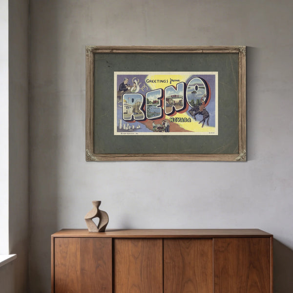 Nevada Reno — Framed Wall Art Room View | Bella Frye