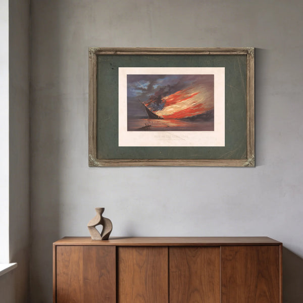 Fate of the Rebel Flag 1861 — Framed Wall Art Room View | Bella Frye