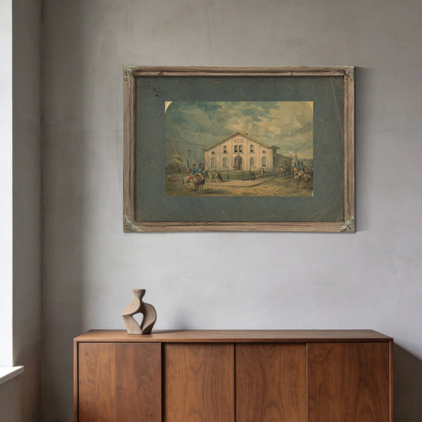 Armory of First City Troop Escorted Washington and Every President Since 186 — Framed Wall Art Room View | Bella Frye