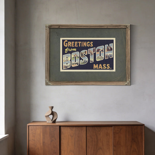 Massachusetts Boston — Framed Wall Art Room View | Bella Frye