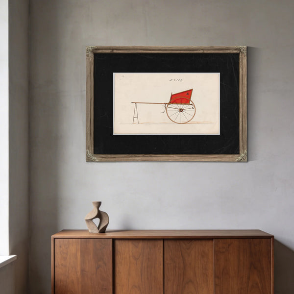 Mail Cart — Framed Wall Art Room View | Bella Frye
