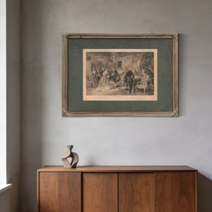 Benjamin Franklin the United States First Ambassador at the Court of France — Framed Wall Art Room View | Bella Frye