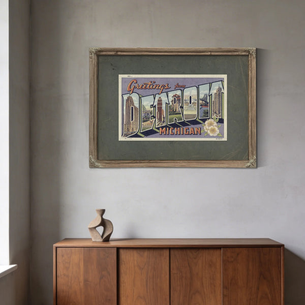 Michigan Detroit — Framed Wall Art Room View | Bella Frye