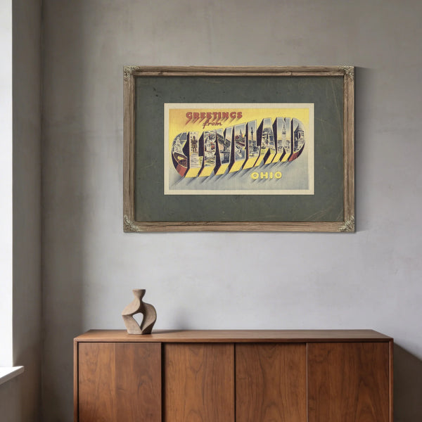 Ohio Cleveland — Framed Wall Art Room View | Bella Frye