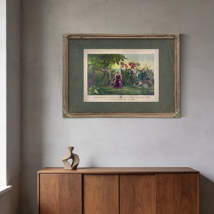 First Landing of Columbus on the Shores of the New World_ at San Salvador Wi — Framed Wall Art Room View | Bella Frye
