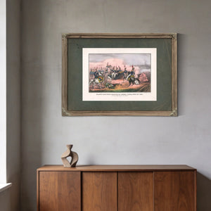 Braggs Battery_ Battle of Buena Vista Feb 23rd 1847 1847 — Framed Wall Art Room View | Bella Frye