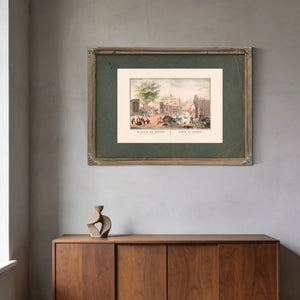 Gate of Belen_ Mexico the 13th September 1847 1847 — Framed Wall Art Room View | Bella Frye