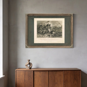 Death of Pakenham at the Battle of New Orleans 186 — Framed Wall Art Room View | Bella Frye
