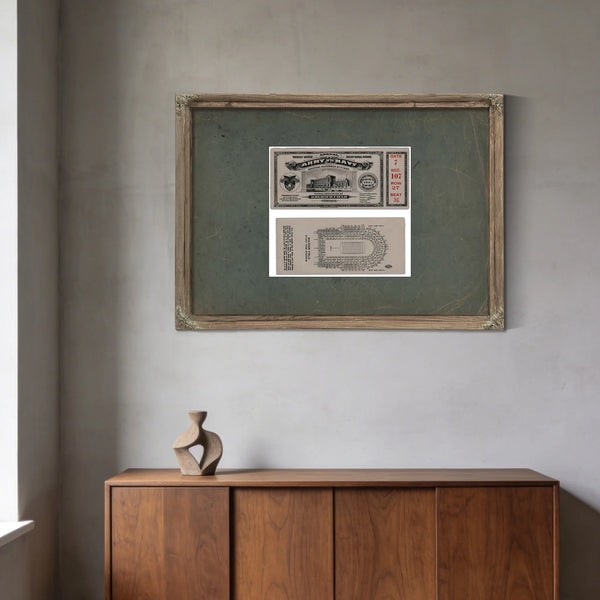 Ticket to the 1926 Army Navy Game 2 6438a1 2_1 — Framed Wall Art Room View | Bella Frye