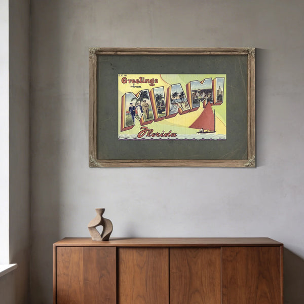 Florida Miami — Framed Wall Art Room View | Bella Frye