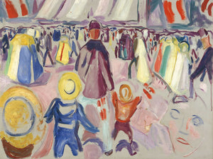 Edvard Munch 17th Of May In A Small Norwegian Town By Edvard Munch