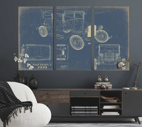 1929 Ford Model a Wall Art from Bella Frye.