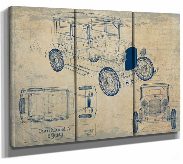 1929 Ford Model a Wall Art from Bella Frye.