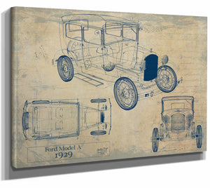 1929 Ford Model a Wall Art from Bella Frye.