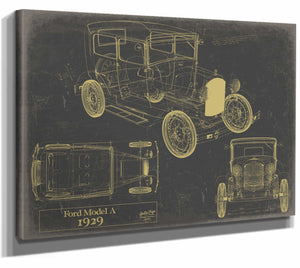 1929 Ford Model a Wall Art from Bella Frye.