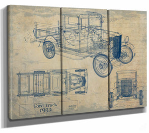 1932 Ford Truck Wall Art from Bella Frye.