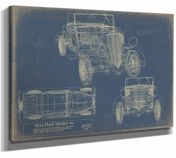 1934 F 40wire1934 Ford Model 40 Wall Art from Bella Frye.