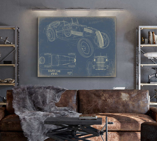 1936 Bmw 328 Wall Art from Bella Frye.